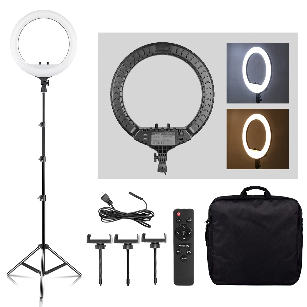 Photography Lighting Overhead - SH 18 Inch Knob Ring Light