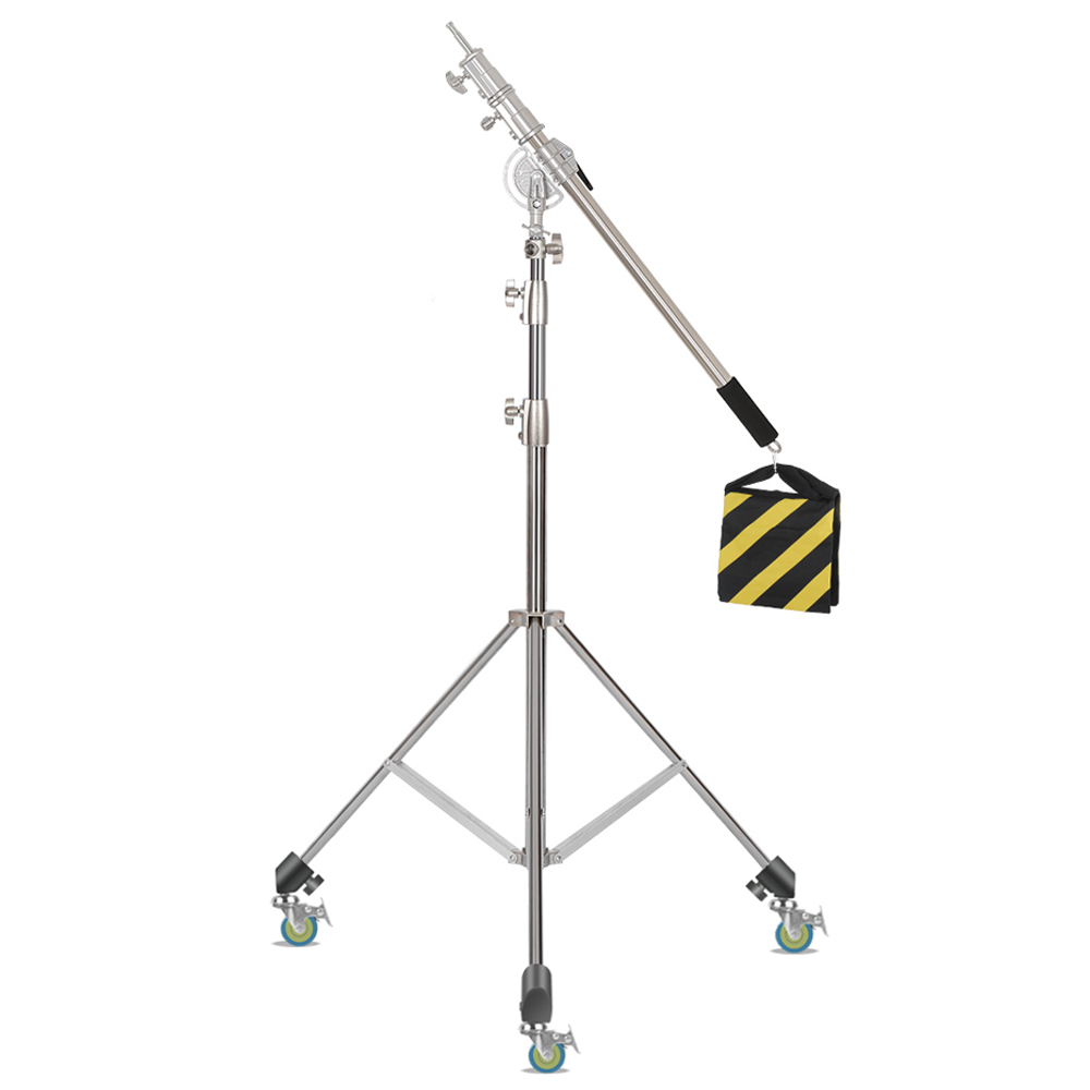 Boom Arm Stand - SH 2.8M Stainless Steel Light Stand