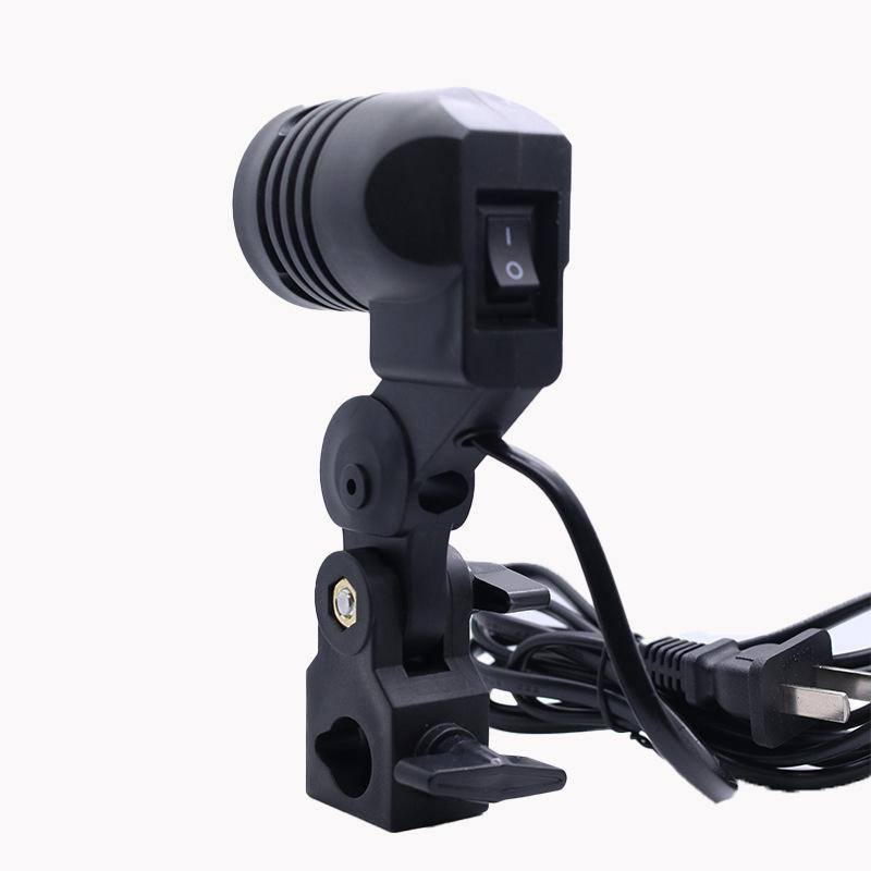 Photography Lighting Tools - Black 1.8M Cable Cord E27 Socket