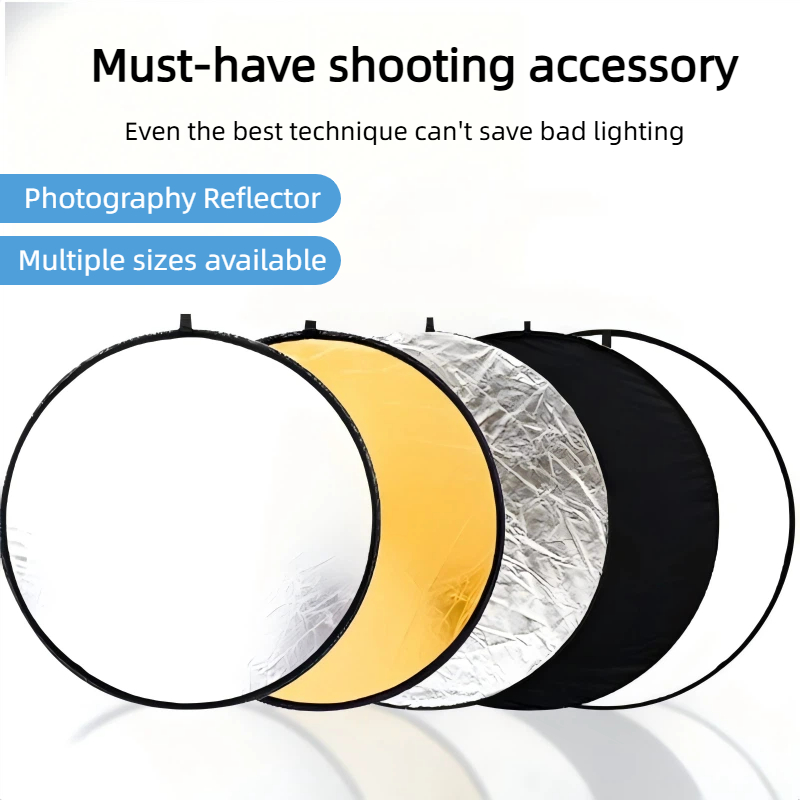 Photography Lighting Outdoor - 2-in-1 Dual Sided Gold Silver Reflector