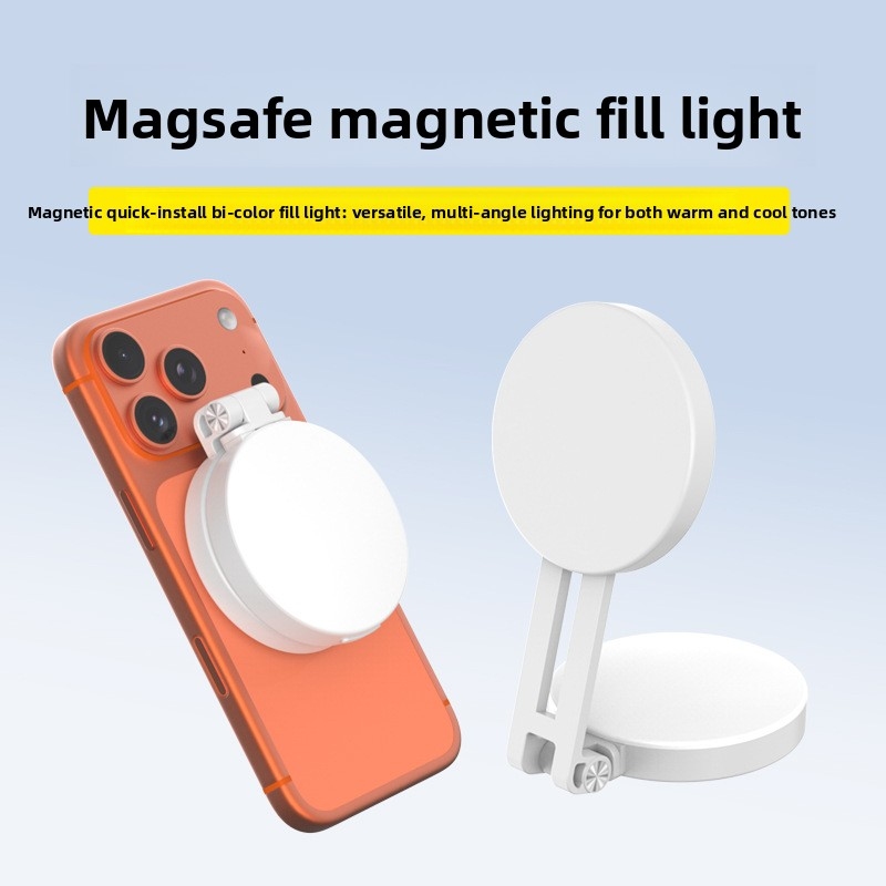 Photography Lighting Overhead - Magsafe Phone LED Ring Light Portable