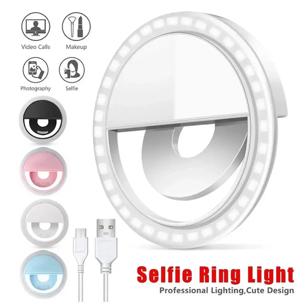 Photography Lighting Overhead - LED Selfie Ring Light Mobile Phone