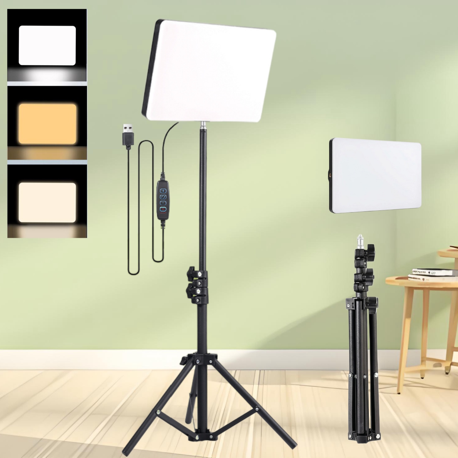 Photography Lighting For Products - Live Streaming Ring Light Set: 10-Inch