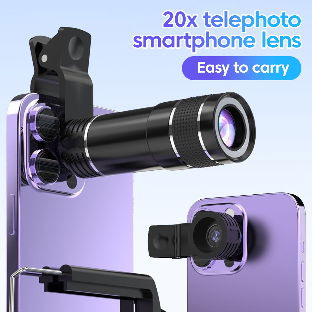 Photography Lighting Definition - Universal 20x Telephoto Phone Lens High