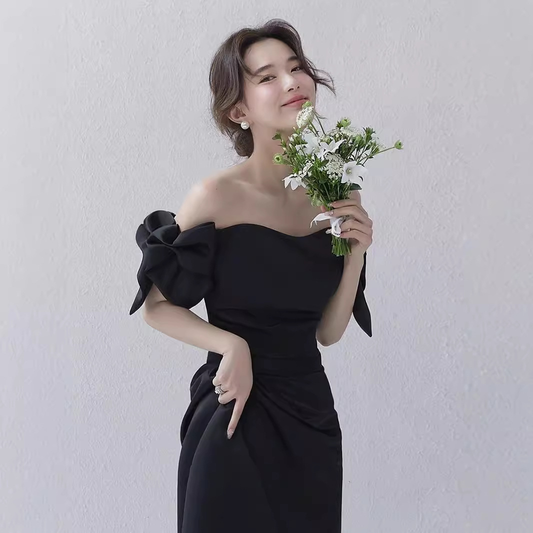 Black Satin Hebe Style Wedding - Photography Lighting Style review and price