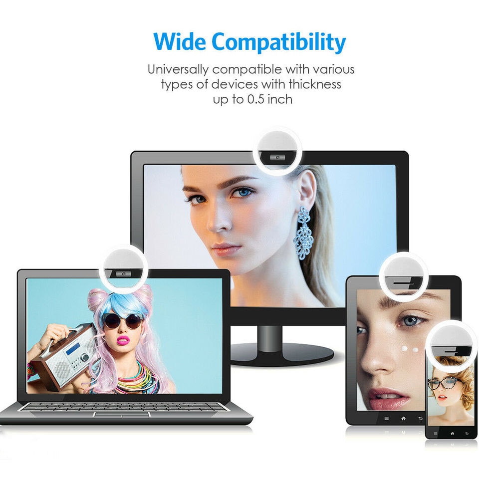 USB Rechargeable LED Selfie Ri - Photography Lighting Overhead review and price
