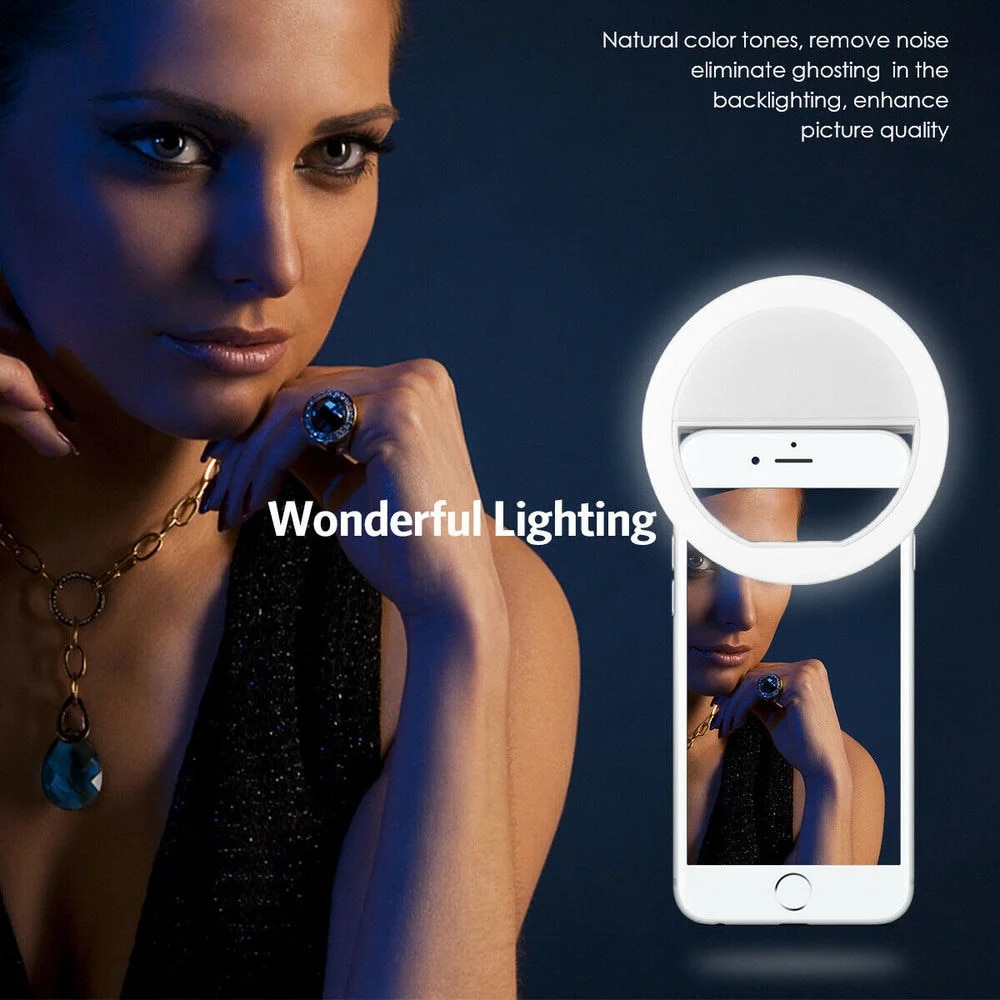 USB Rechargeable LED Selfie Ri - Photography Lighting Overhead review and price