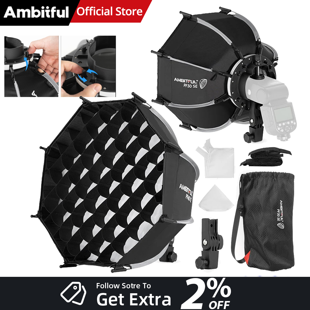 AMBITFUL PF30/PF40 30cm /40cm  - Godox Speedlite Flash review and price