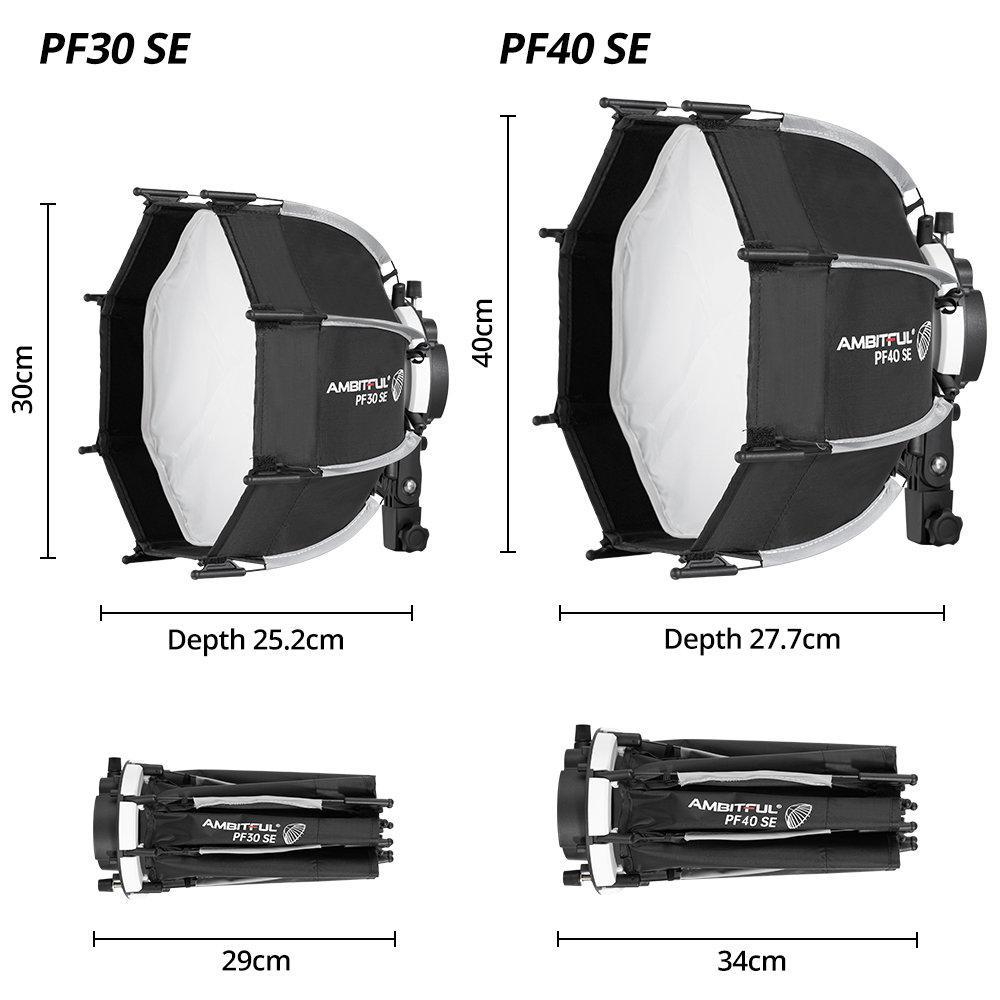 AMBITFUL PF30/PF40 30cm /40cm  - Godox Speedlite Flash review and price