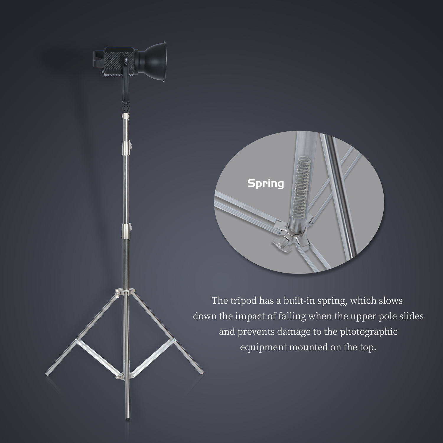 SH 2.8M Stainless Steel Light  - Boom Arm Stand review and price