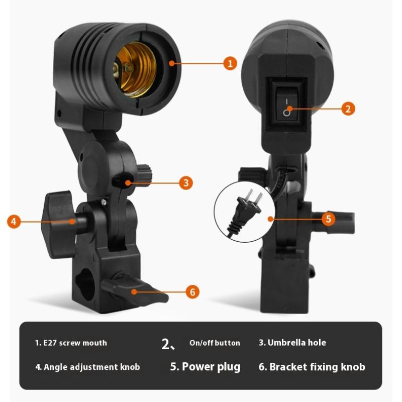 Black 1.8M Cable Cord E27 Sock - Photography Lighting Tools review and price
