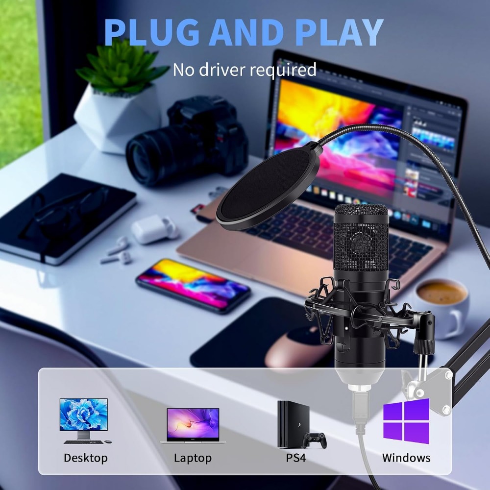 Condenser Microphone Kit with  - Boom Arm Stand review and price