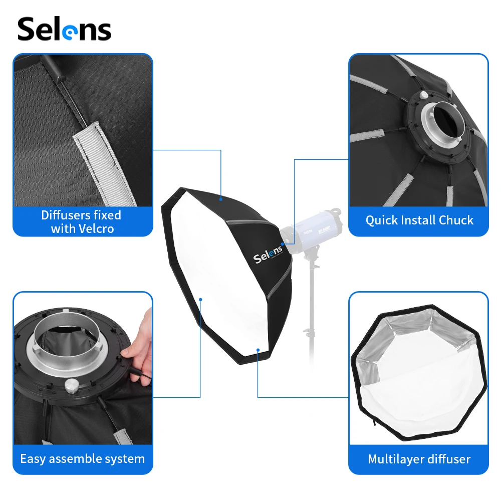 Selens 82/105cm Umbrella Softb - Photography Umbrella Lighting Setup review and price