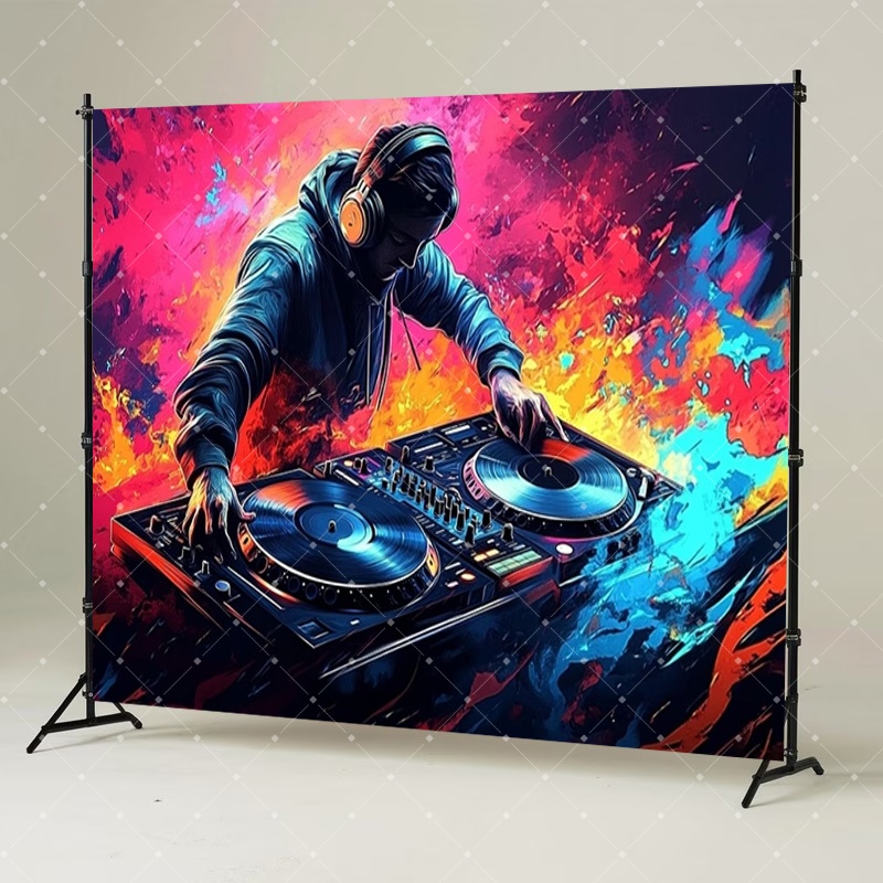 Hip Hop Music DJ Party Decorat - Photography Lighting Setup review and price