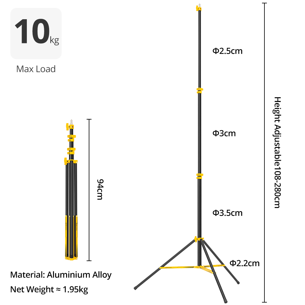 AMBITFUL GM280Y 280cm Professi - Photography Lighting For Products review and price