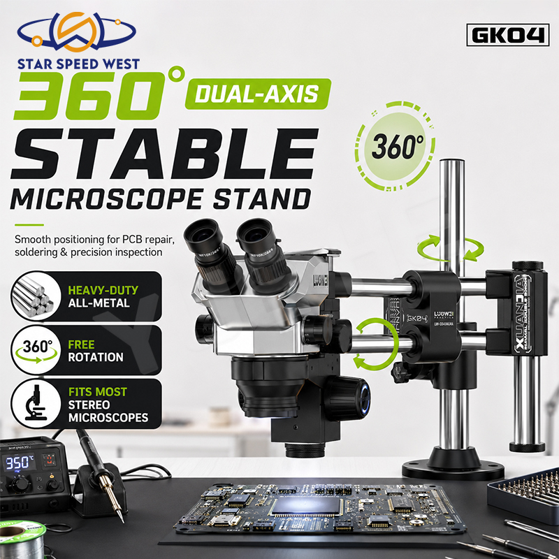 LUOWEI LW-GK04 Dual Axis Doubl - Boom Arm Stand review and price