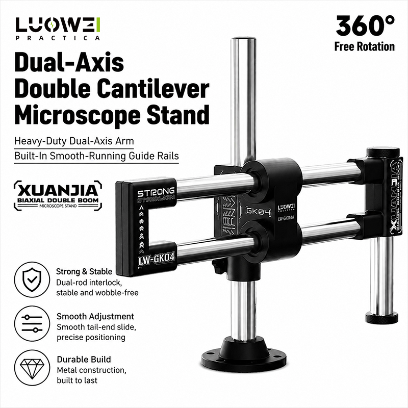 LUOWEI LW-GK04 Dual Axis Doubl - Boom Arm Stand review and price