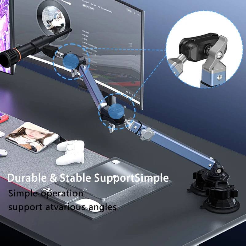 Professional Dual Suction Cup  - Boom Arm Stand review and price