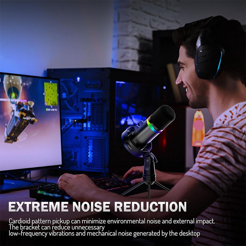 USB Gaming Microphone with Boo - Boom Arm Stand review and price